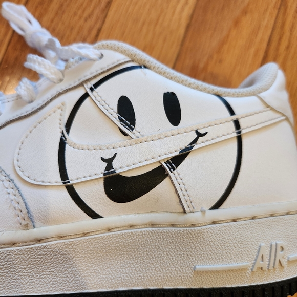 Nike Air Force 1 Low Have A Nike Day Smiley Face Shoes Sneakers Size Youth 6 - Picture 7 of 9